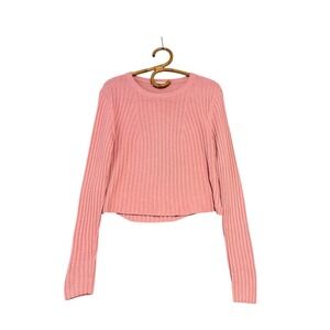 Aritzia‎ | Babaton | Nathaniel Ribbed Cropped Sweater Pink Size M